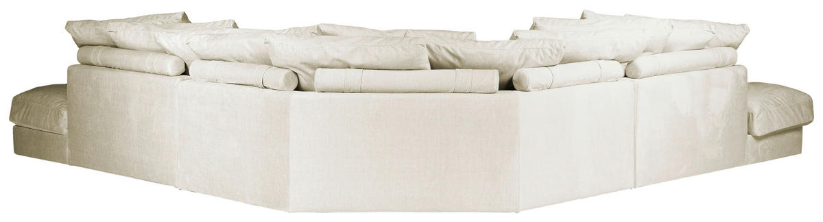 SOFFA i beige  - beige, Klassisk, metall/trä (320/81/320cm) - Novel