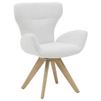 ARMLEHNSTUHL  in Bouclé  - Champagner/Eichefarben, Design, Holz/Textil (65/93/68cm) - Musterring