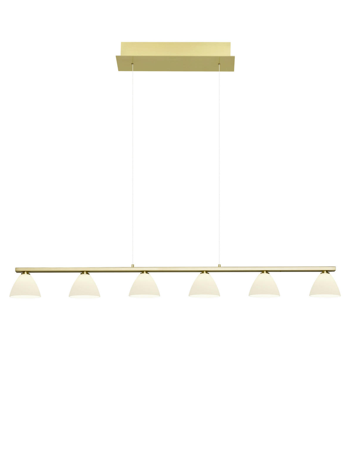 LED-HÄNGELEUCHTE 114/20/150 cm  - Messingfarben, Basics (114/20/150cm) - Hell