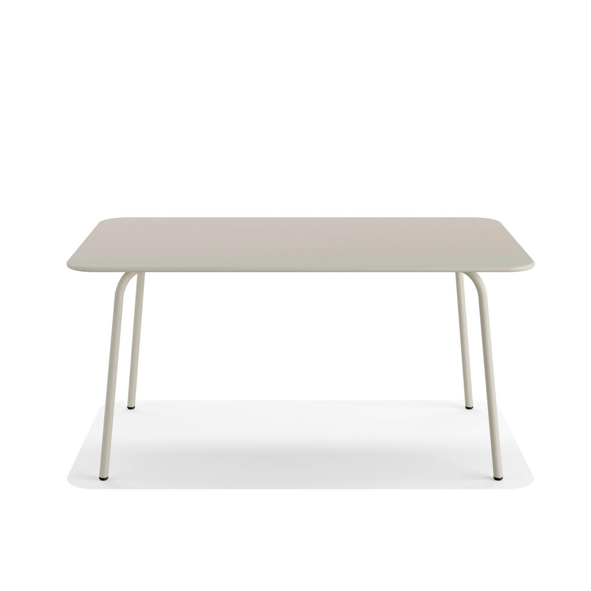 GARTENTISCH 160/73/90 cm Metall Beige  - Beige, Basics, Metall (160/73/90cm)