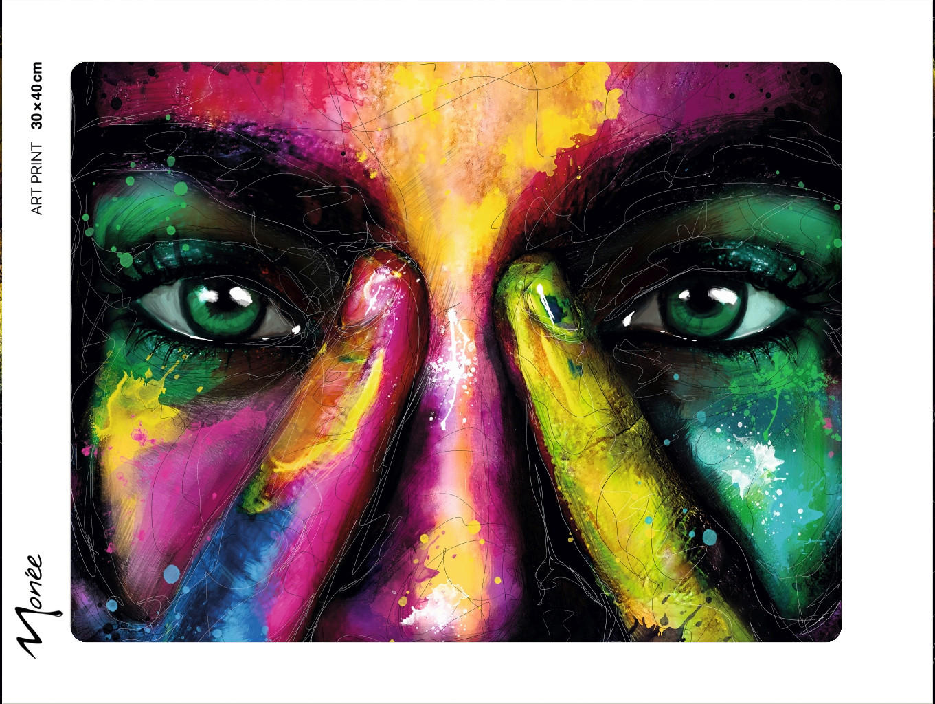 KUNSTDRUCK Multicolor 40/30 cm  - Multicolor, Basics, Papier (40/30cm) - Monee