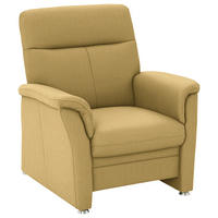 SESSEL in Flachgewebe Gelb  - Gelb/Alufarben, KONVENTIONELL, Textil/Metall (90/100/89cm) - Beldomo Comfort