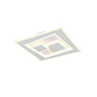 PLAFONIERĂ CU LED - alb, Basics, plastic/metal (35,5/6/35,5cm)