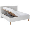 POLSTERBETT 160/200 cm  in Beige  - Eichefarben/Birkefarben, Design, Holz/Textil (160/200cm) - Xora