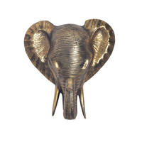 WANDDEKO  - Goldfarben, Design, Metall (33/41/20cm) - Livetastic