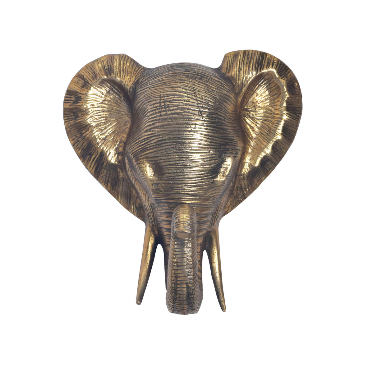 WANDDEKO  - Goldfarben, Design, Metall (33/41/20cm) - Livetastic