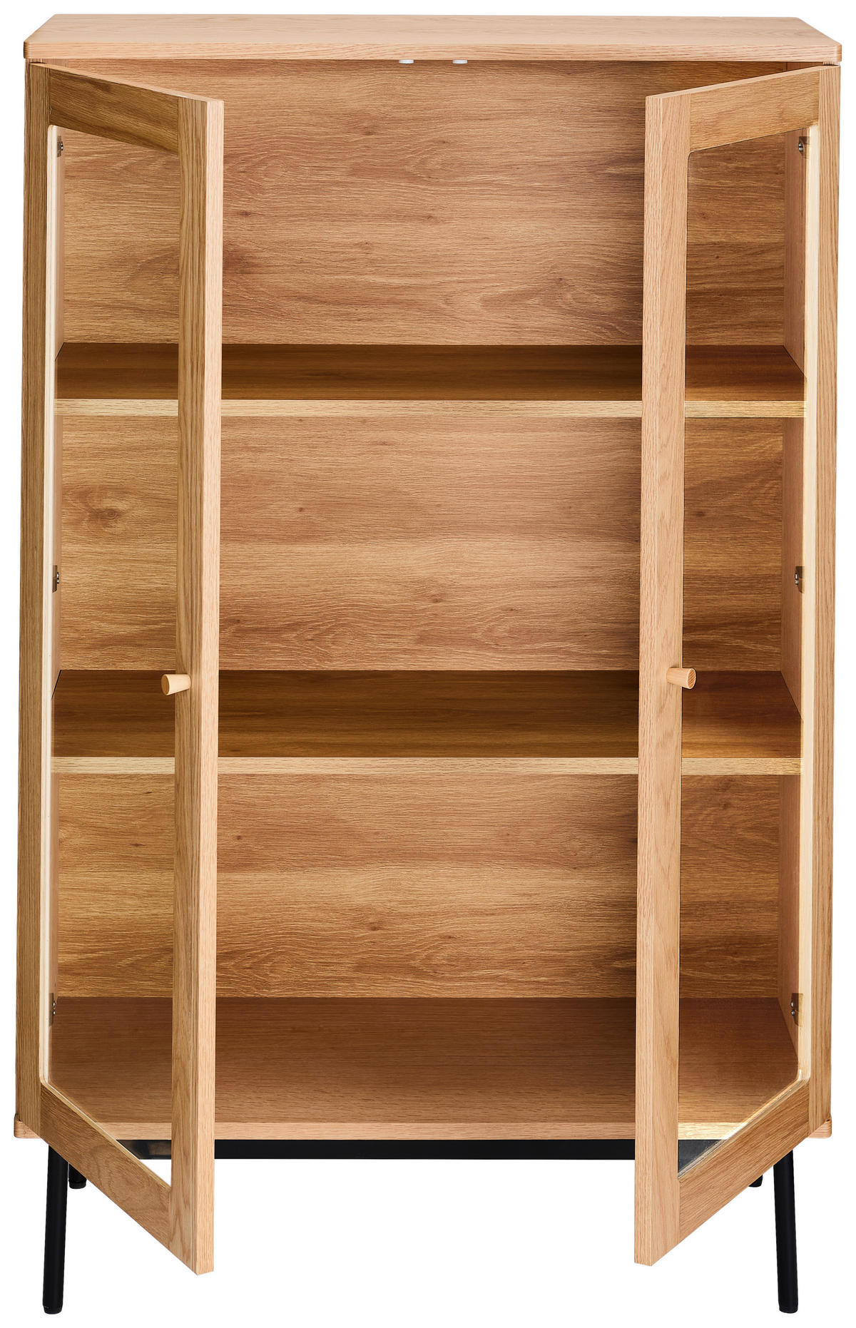 HIGHBOARD  90/140/40 cm  - Klar/Schwarz, Design, Glas/Holz (90/140/40cm) - MID.YOU