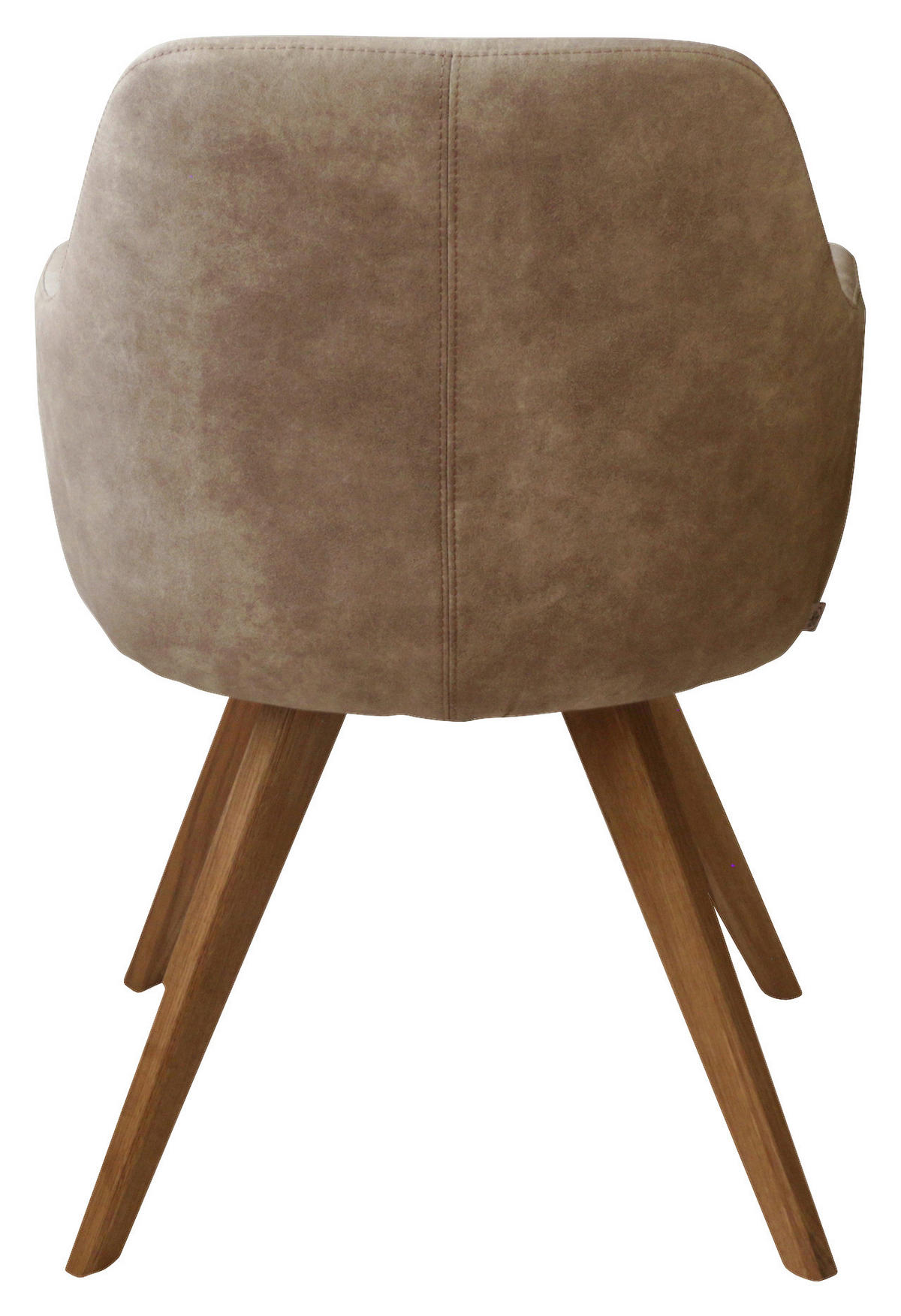 ARMLEHNSTUHL  in Flachgewebe  - Eichefarben/Beige, Design, Holz/Textil (57/85,5/65cm) - Voleo