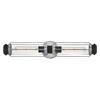 BADEZIMMER-WANDLEUCHTE - Chromfarben/Schwarz, Konventionell, Glas/Metall (12,2/61/12,8cm) - Elstead Lighting