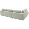 ECKSOFA  in Chenille Salbeigrün  224/307 cm  - Salbeigrün/Schwarz, KONVENTIONELL, Kunststoff/Textil (224/307cm) - Hom`in