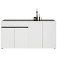 SIDEBOARD in 160,2/80,1/42,6 cm - Anthrazit/Schwarz, Design, Holzwerkstoff/Kunststoff (160,2/80,1/42,6cm) - Voleo