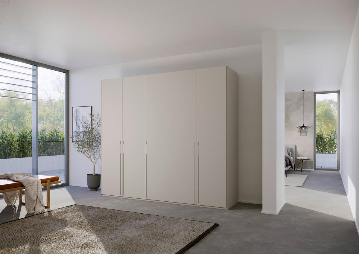 DREHTÜRENSCHRANK in Grau  - Grau, Trend, Holzwerkstoff/Metall (251/235/60cm) - Novel