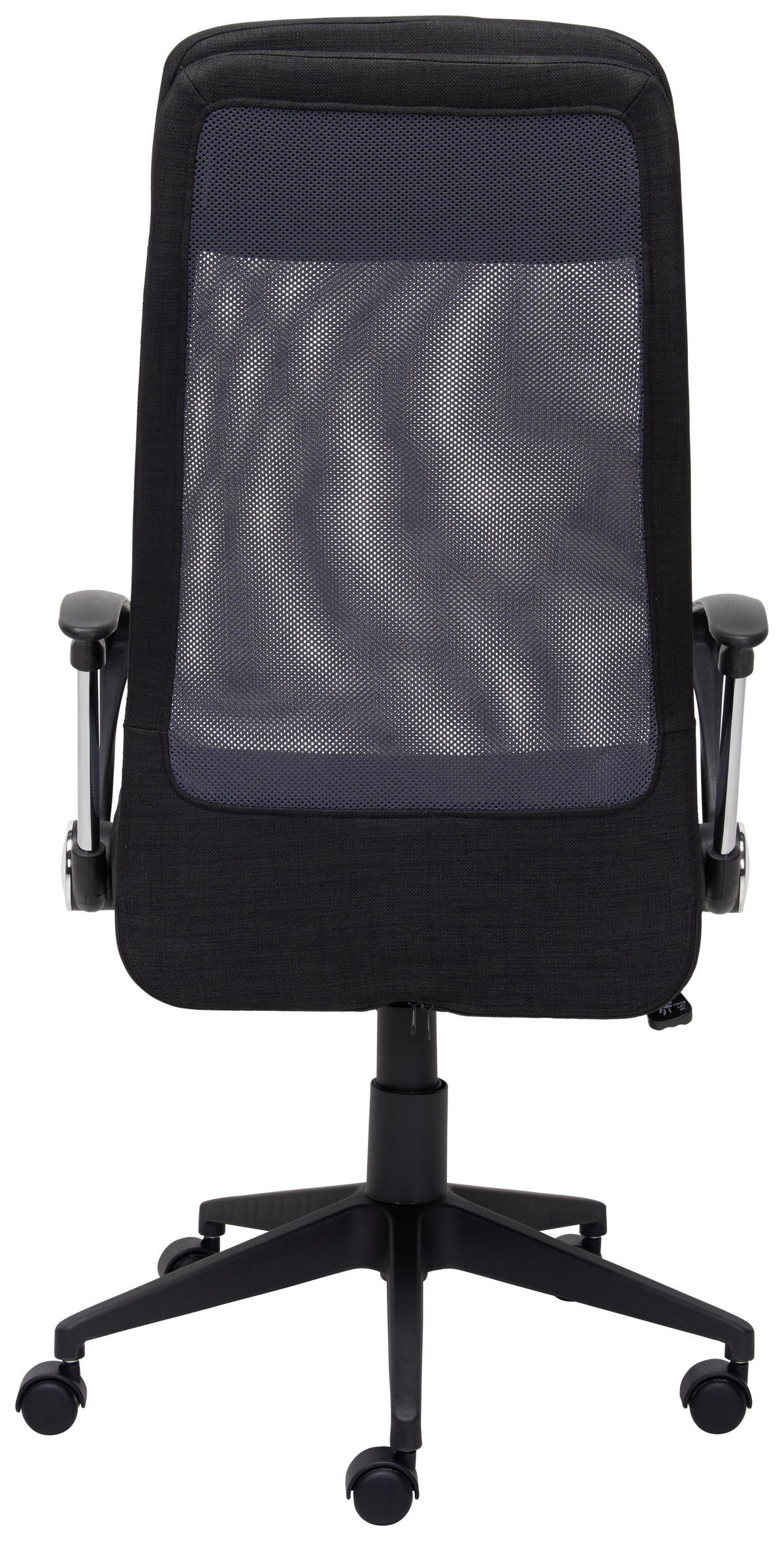 SCAUN ROTATIV  plasă tensionată, țesătură negru, gri  - negru/gri, Design, plastic/metal (61/118-128/64cm) - MID.YOU