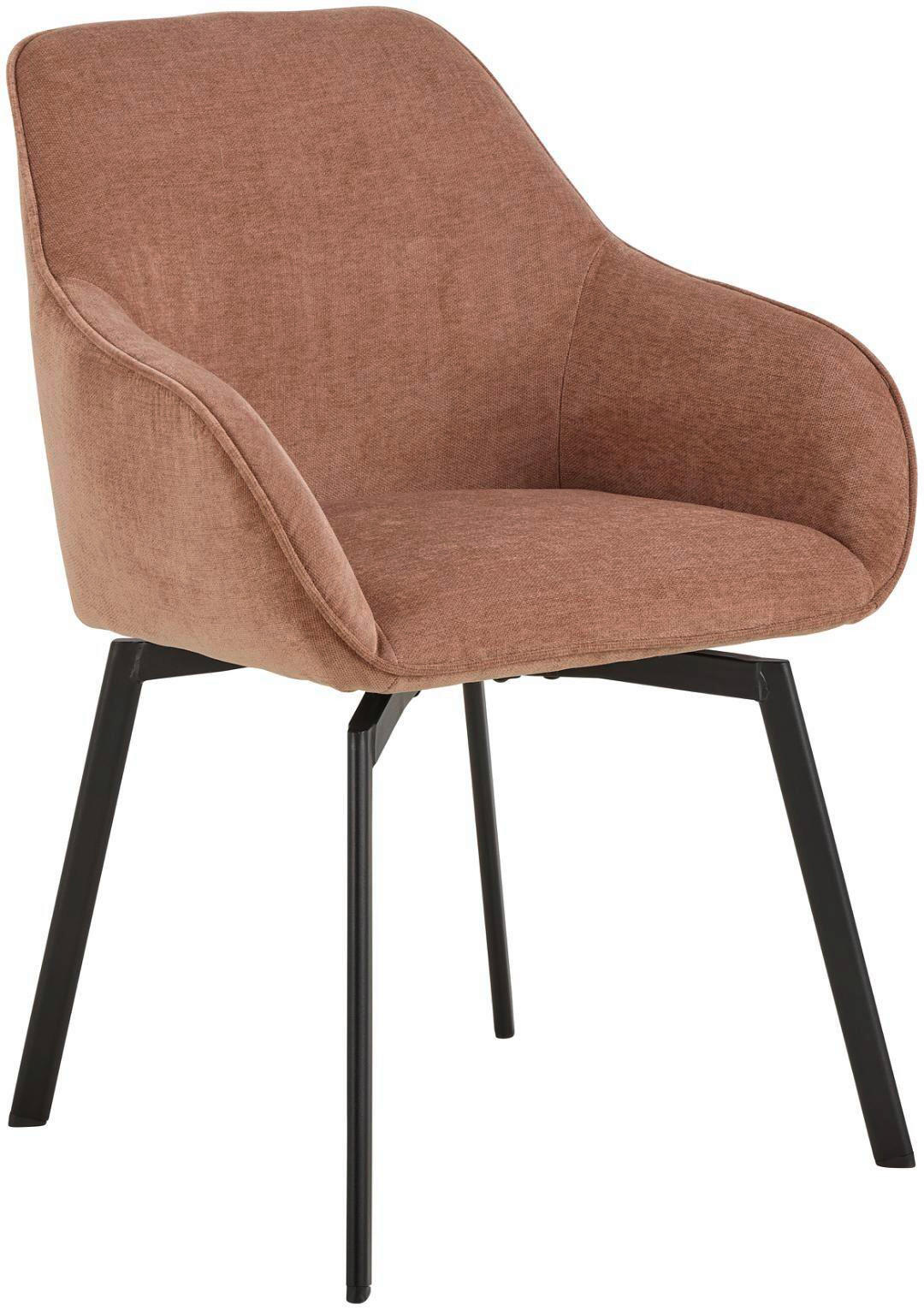 STOL MED ARMSTÖD 2 styck automatisk funktion för återfjädring struktur   - svart, Design, metall/textil (58,5/83,5/55,5cm) - Best Price
