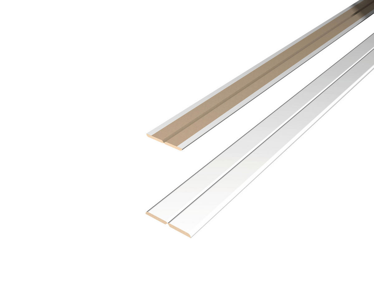 Decowall Faltleiste Weiß  - Weiß, Basics, Naturmaterialien (240/2.2/2.2cm) - Egger Holzwerkstoffe