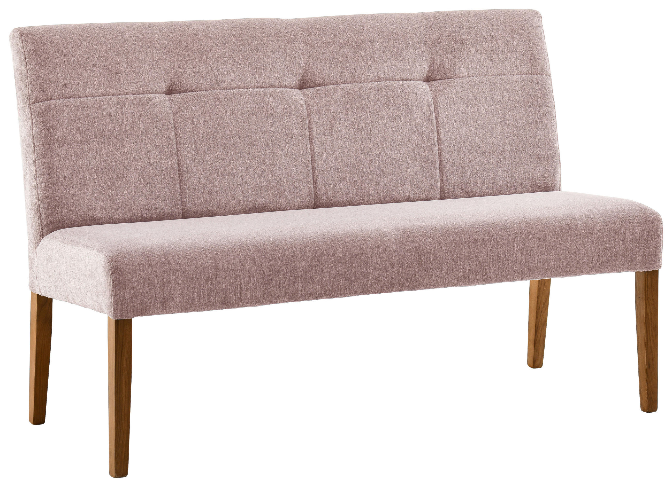 SITZBANK in Holz, Textil Eichefarben, Altrosa  - Eichefarben/Altrosa, KONVENTIONELL, Holz/Textil (140/91,5/63cm) - Cantus