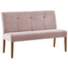 SITZBANK in Holz, Textil Eichefarben, Altrosa  - Eichefarben/Altrosa, KONVENTIONELL, Holz/Textil (140/91,5/63cm) - Cantus