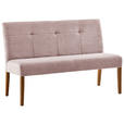 SITZBANK in Holz, Textil Eichefarben, Altrosa  - Eichefarben/Altrosa, KONVENTIONELL, Holz/Textil (140/91,5/63cm) - Cantus