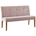 SITZBANK in Holz, Textil Eichefarben, Altrosa  - Eichefarben/Altrosa, KONVENTIONELL, Holz/Textil (140/91,5/63cm) - Cantus