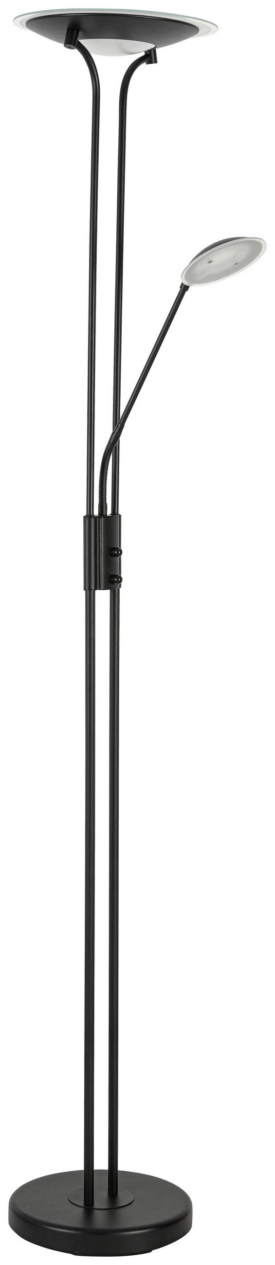 Stehlampe Robert Schwarz Mit Leselampe