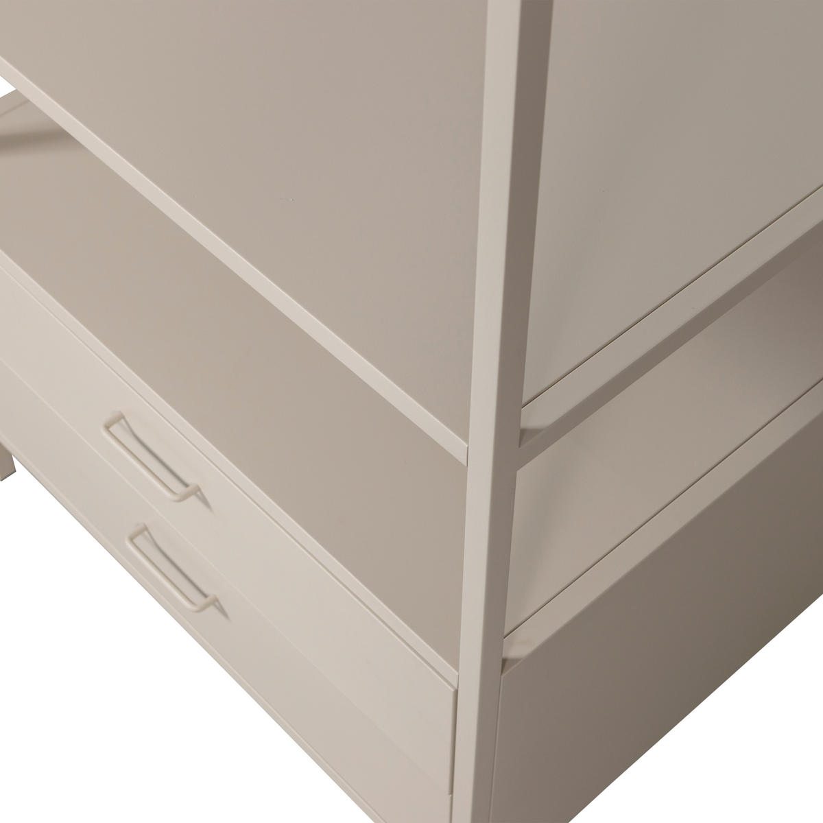OFFENER KLEIDERSCHRANK 70/185/54 cm  in Sandfarben  - Sandfarben, Basics, Metall (70/185/54cm) - MID.YOU