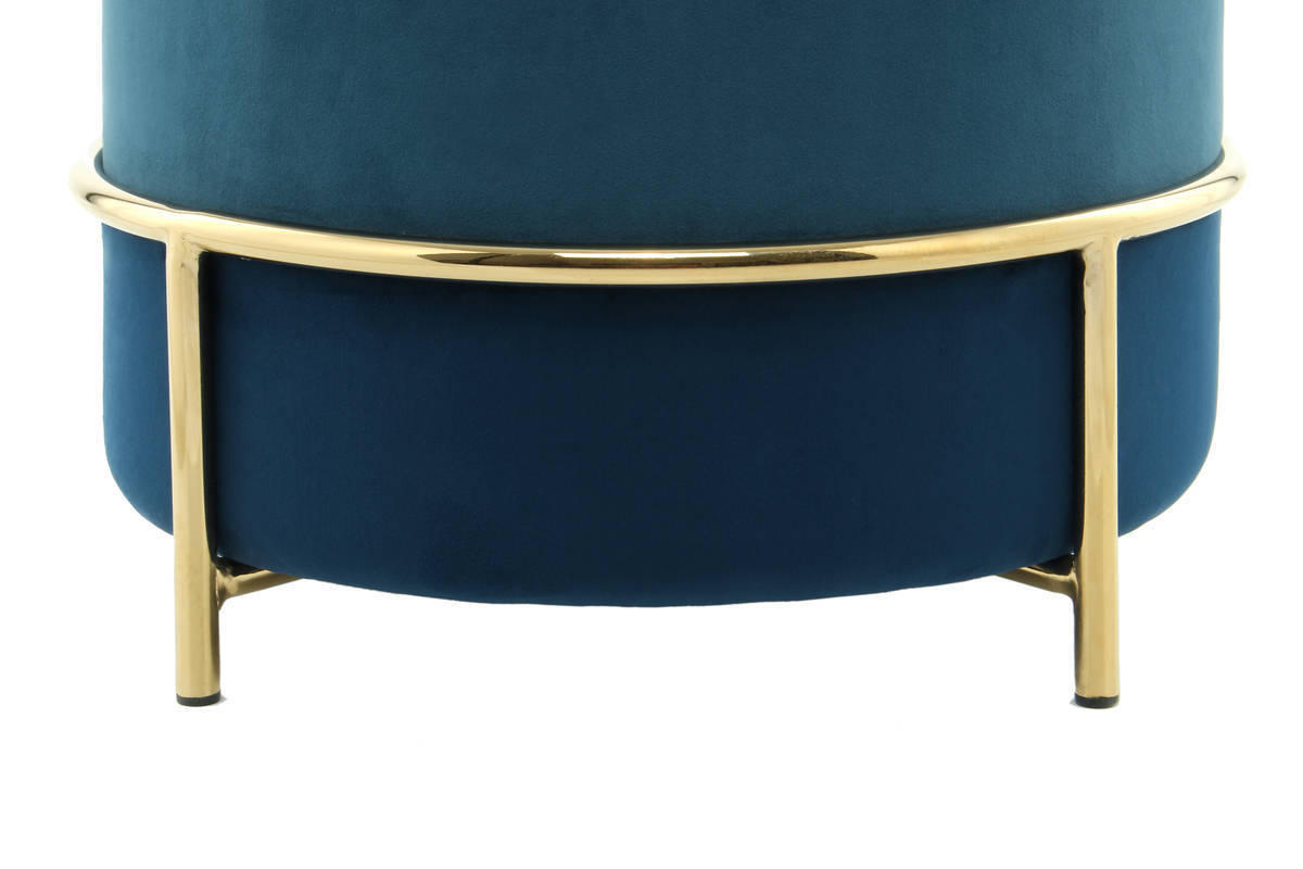 Hocker mit Samt-Bezug in Blau bestellen online