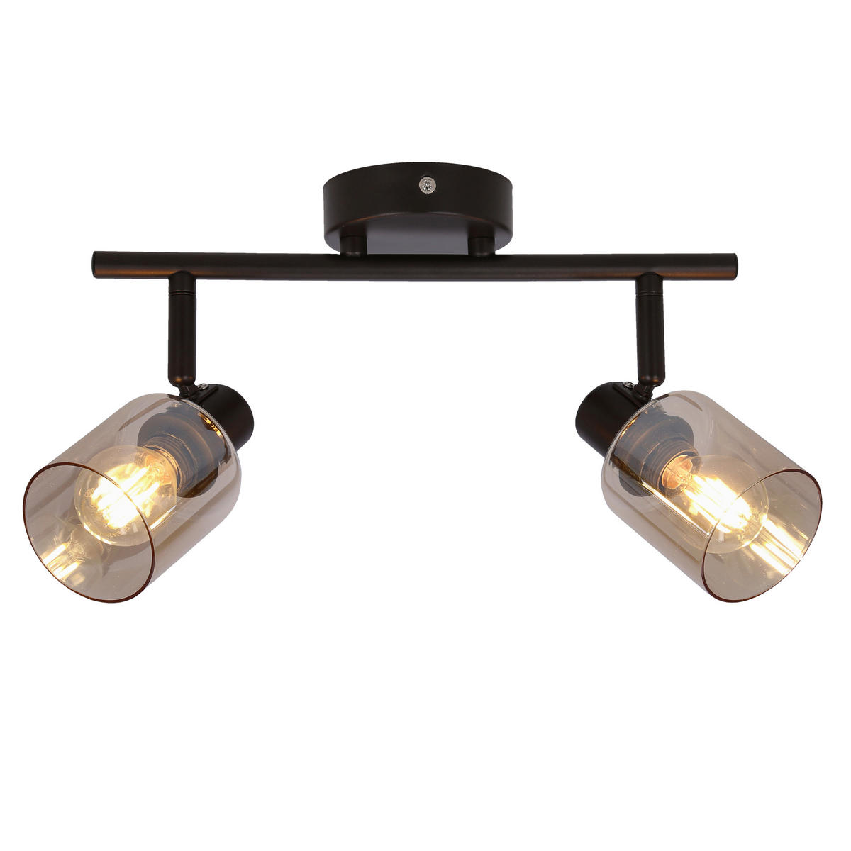 DECKENLEUCHTE Agra 9/36/19 cm  - Schwarz, Design, Glas (9/36/19cm)
