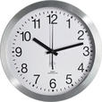 WANDUHR Silberfarben, Weiß  - Silberfarben/Weiß, Basics, Glas/Kunststoff (25cm) - Ambia Home