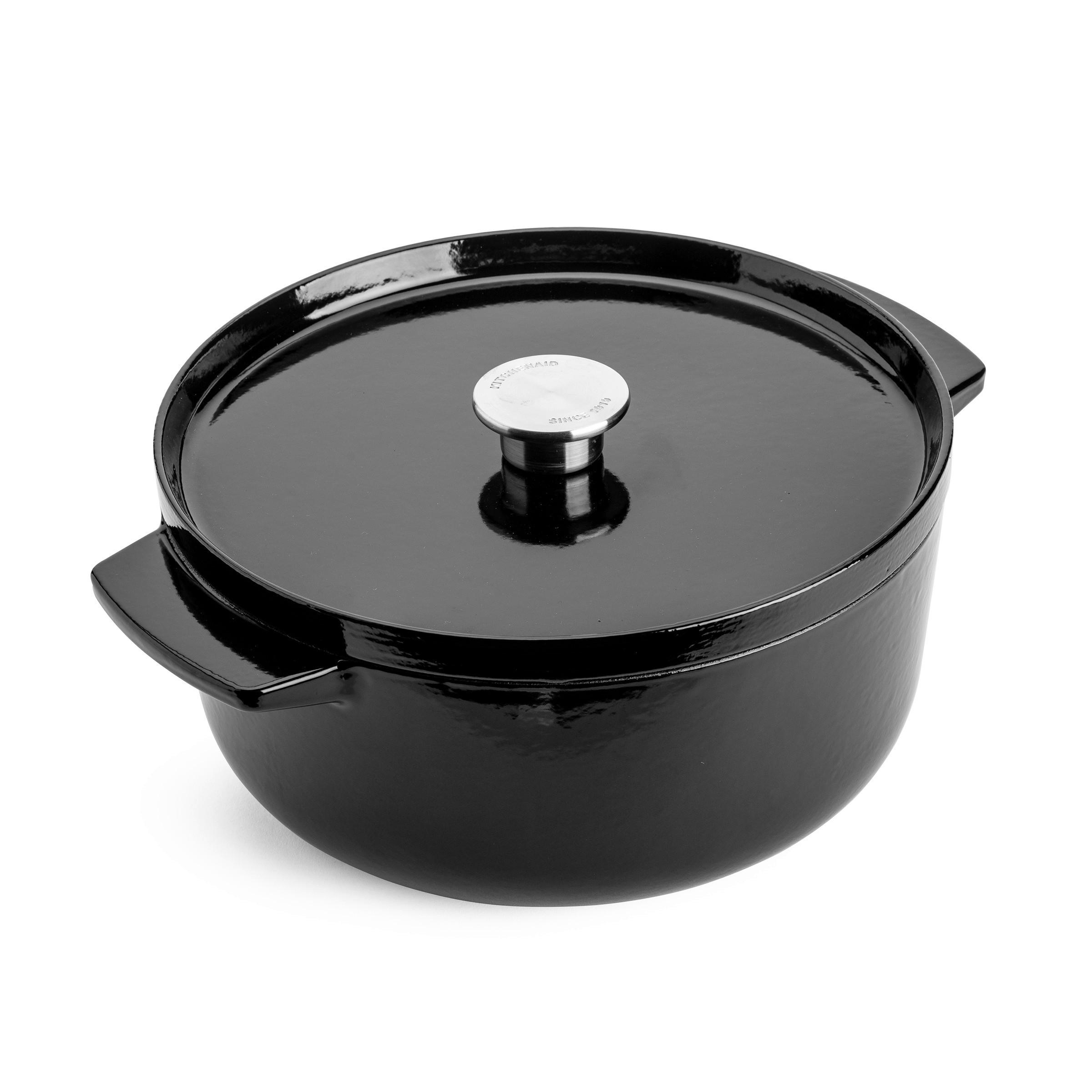 BRÄTER Cast Iron  - Creme/Schwarz, Basics, Metall (5.2l) - Kitchenaid
