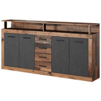 SIDEBOARD  in 190/96/32 cm  - Alteiche/Anthrazit, Design, Holzwerkstoff/Kunststoff (190/96/32cm) - MID.YOU