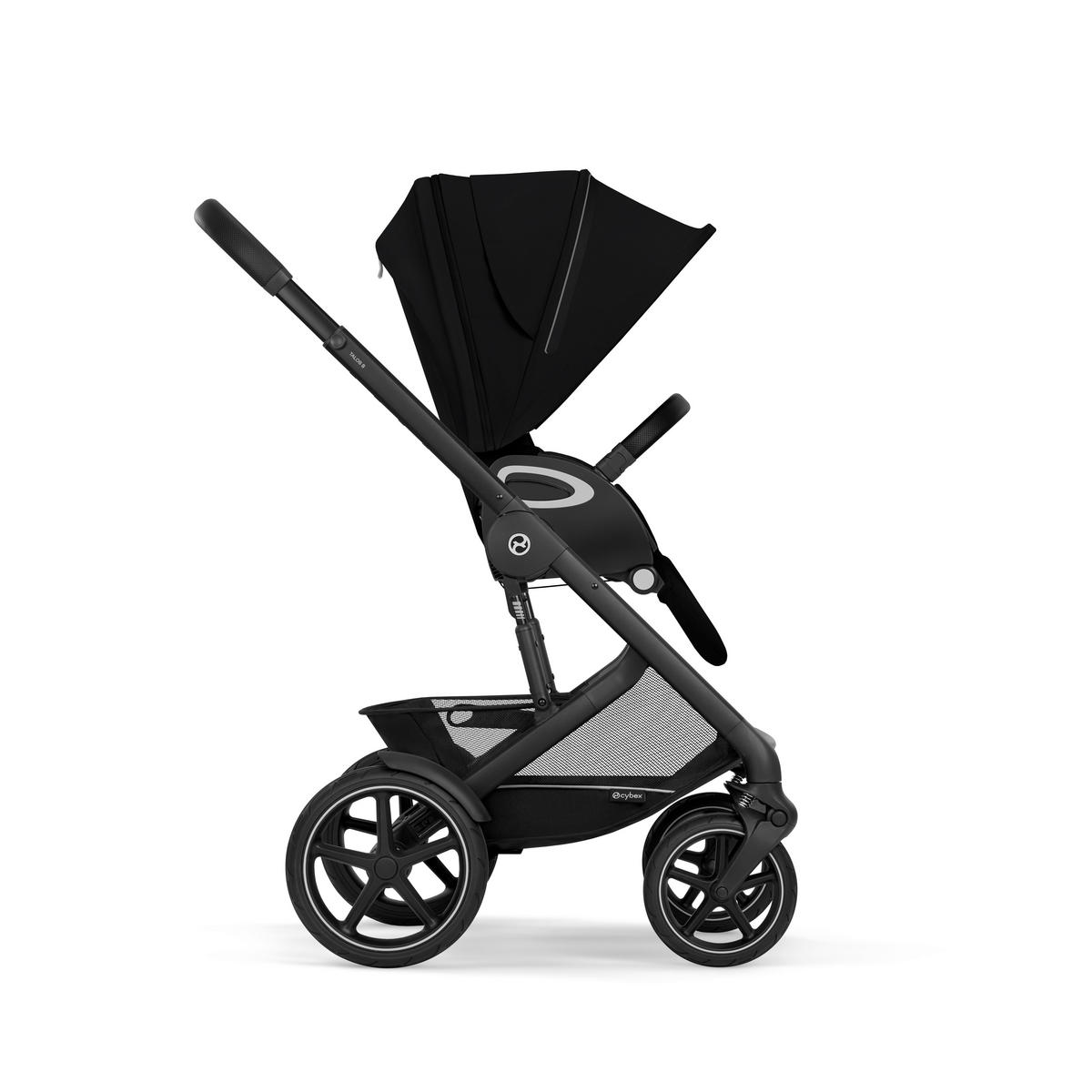 KINDERWAGEN  TALOS S LUX BLK  Moon Black  - Schwarz, Basics, Kunststoff/Textil (91/60,5/110cm) - cybex GOLD