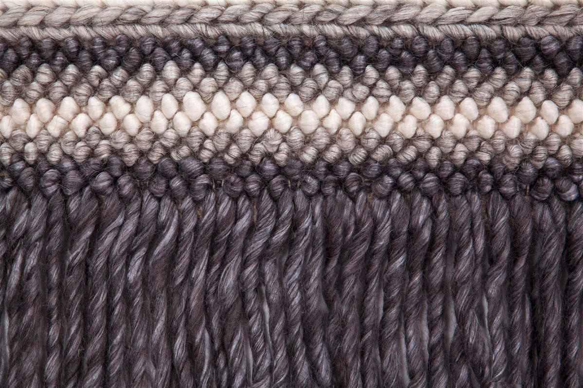 WEBTEPPICH 120/170 cm Naturfarben, Anthrazit  - Anthrazit/Naturfarben, Basics, Textil (120/170cm) - Novel