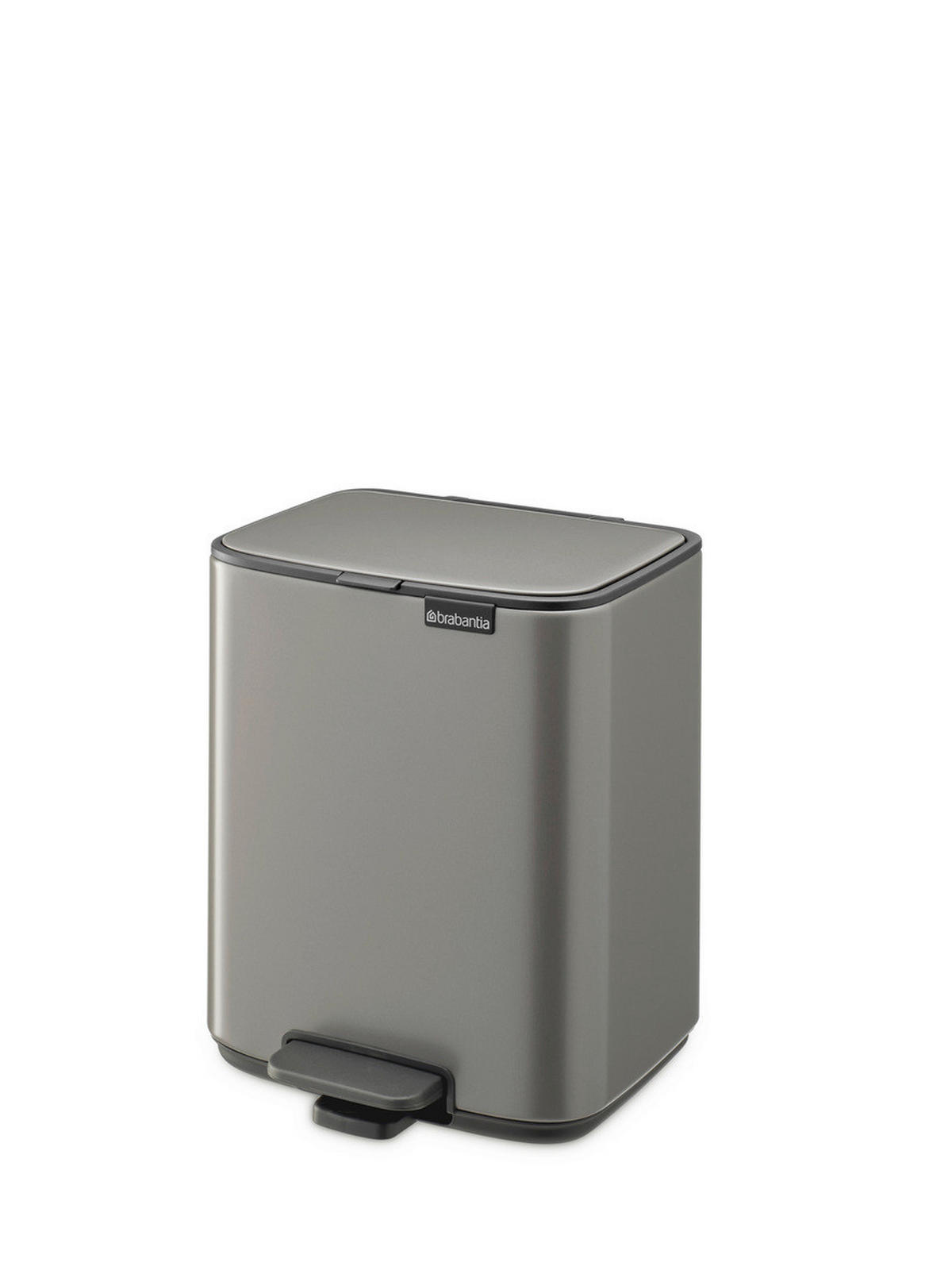 KANTA SA PAPUČICOM  7 l   - antracit/platinasta, Osnovno, metal/plastika (24,2/31/24,2cm) - Brabantia