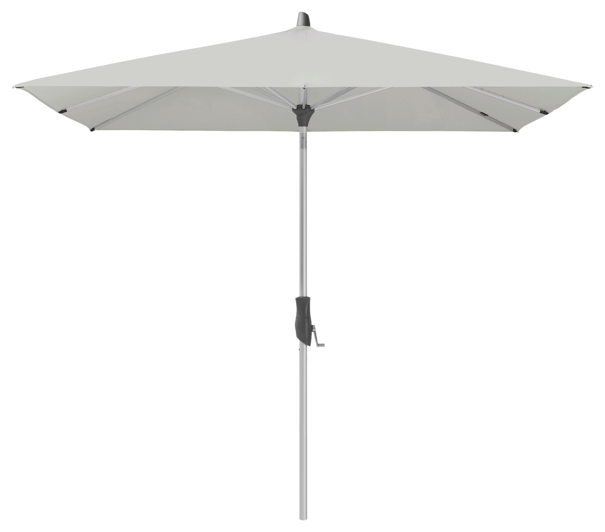 SONNENSCHIRM  240/240 cm  - Silberfarben/Grau, Basics, Textil/Metall (240/240cm) - Glatz