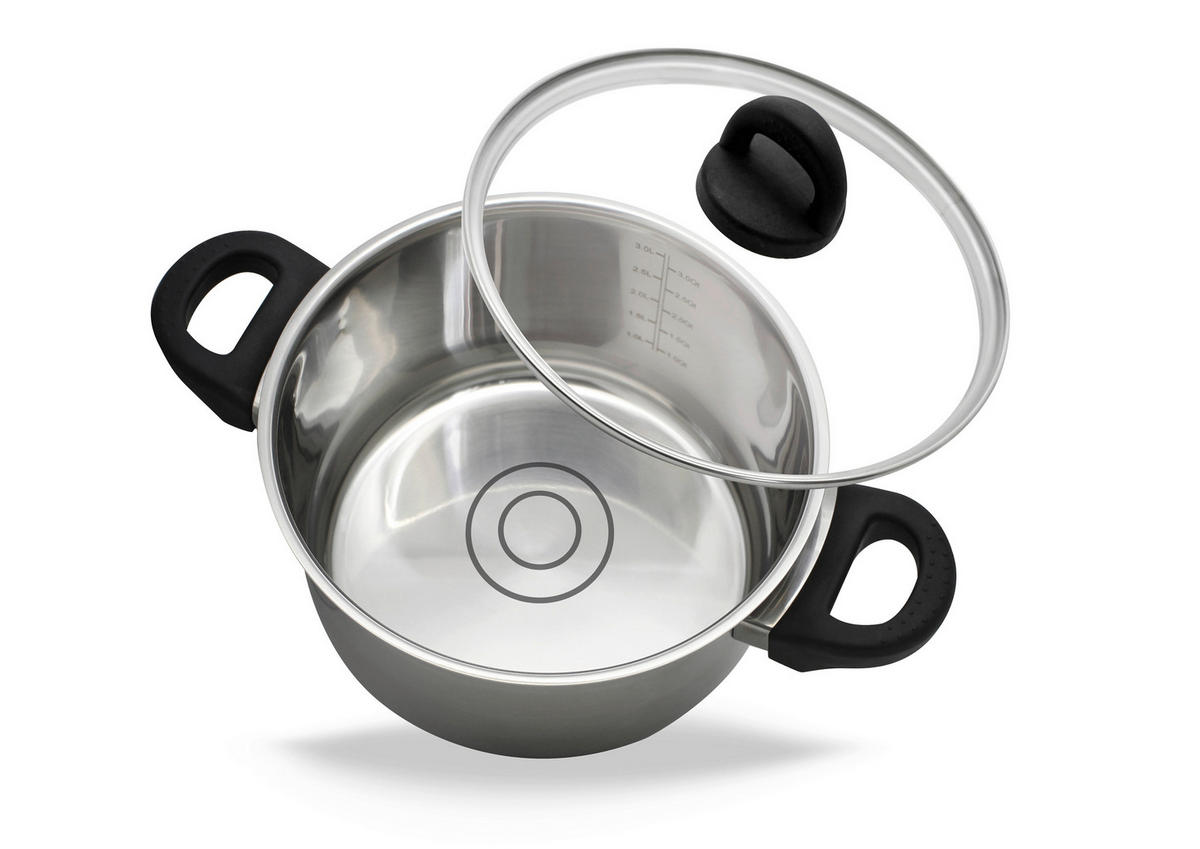 FLEISCHTOPF Turmalin 1 L  - Silberfarben, Basics, Metall (14cm) - ELO