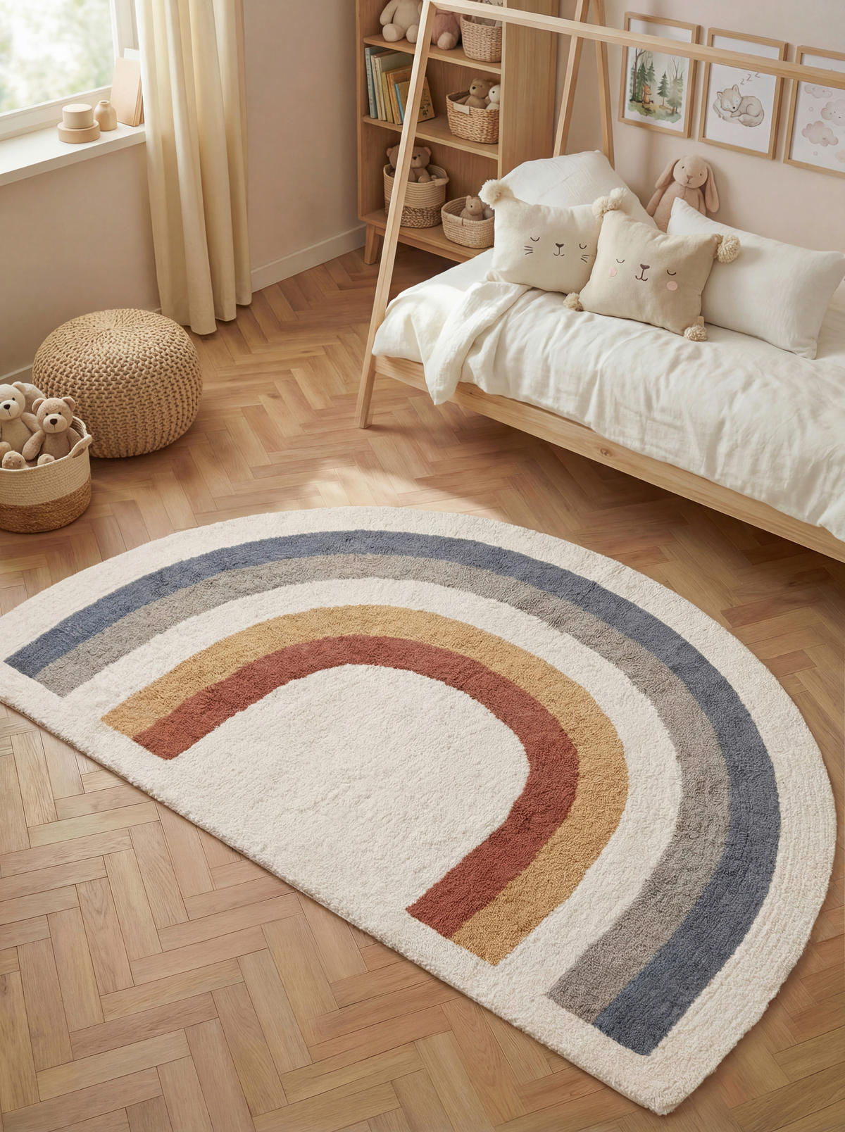 KINDERTEPPICH 140/200 cm Snuggle Petite Melodie  - Rostfarben/Multicolor, Basics, Kunststoff/Textil (140/200cm) - Hanse Home