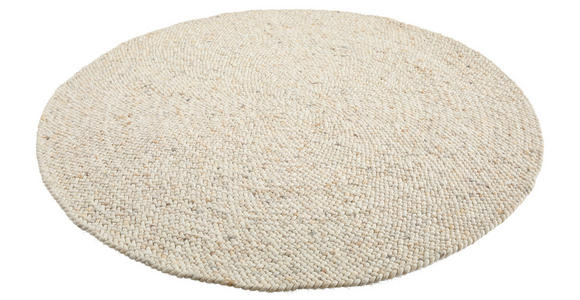 HANDWEBTEPPICH 120 cm Beige  - Beige, Basics, Textil (120cm) - Linea Natura