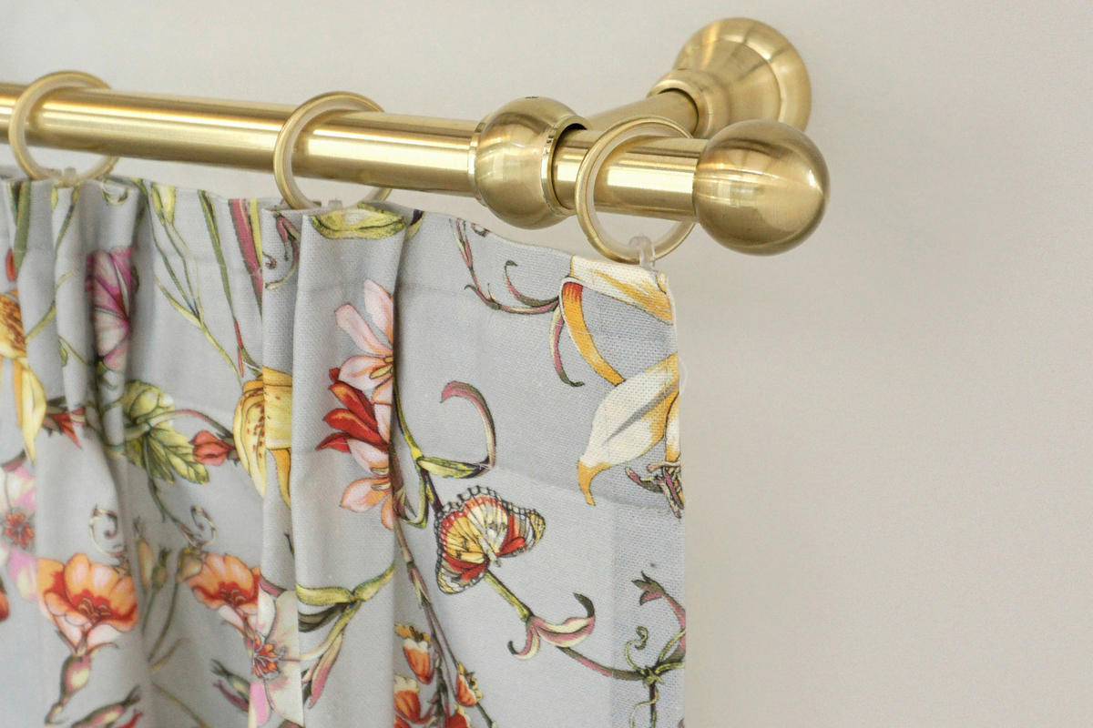 RUNDSTANGENGARNITUR  320 cm  - Messingfarben, Basics, Metall (320cm)