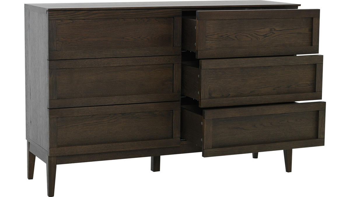 BYRÅ 135/89/42 cm  - mörkbrun, Design, trämaterial/trä (135/89/42cm) - Best Price