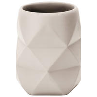 ZAHNPUTZBECHER Stein  - Weiss, Design, Stein (8/10cm) - Kleine Wolke