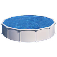 POOL-SET KITPR558 570/132 cm  - Weiß, KONVENTIONELL, Metall (570/132cm) - Gre