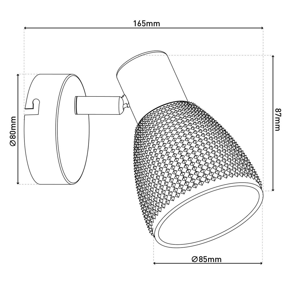 WANDLEUCHTE 16,5/8,5/14 cm   - Schwarz, LIFESTYLE, Glas/Metall (16,5/8,5/14cm) - Näve