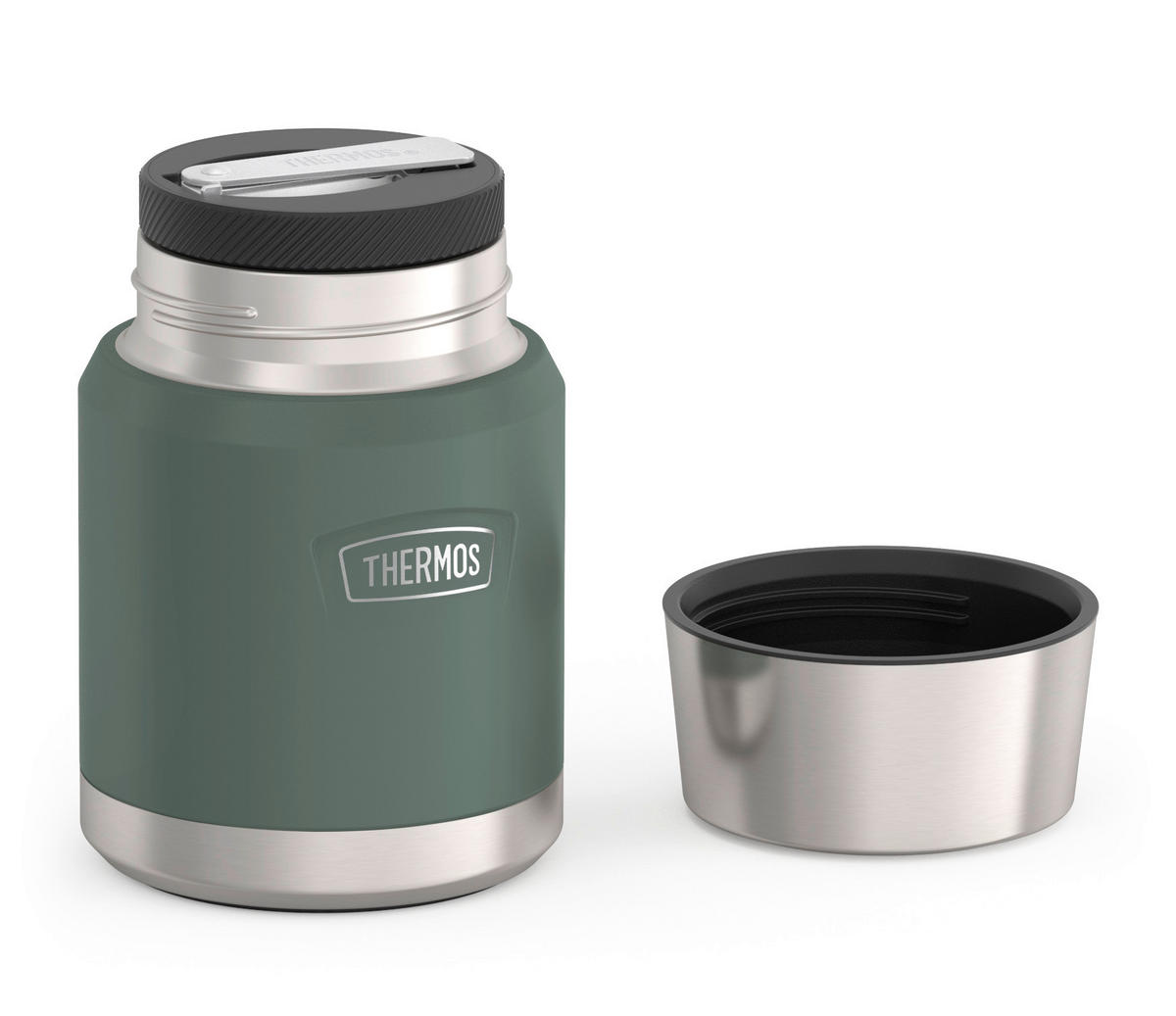 ISOLIERSPEISEGEFÄSS ICON 0,47 L  - Dunkelgrün, Basics, Metall (0,47l) - Thermos