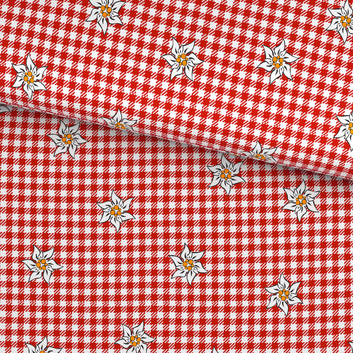 POSTELJNINA TANJA 140/200 cm saten rdeča, bela  - rdeča/bela, Konvencionalno, tekstil (140/200cm) - Esposa