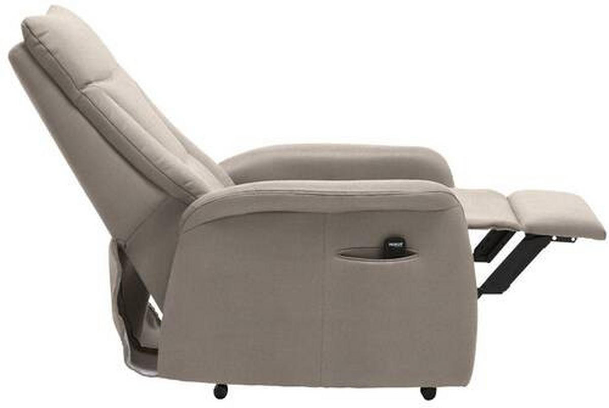 FERNSEHSESSEL in Mikrofaser Beige  - Beige/Schwarz, Konventionell, Textil (78/108/90cm) - Valdera