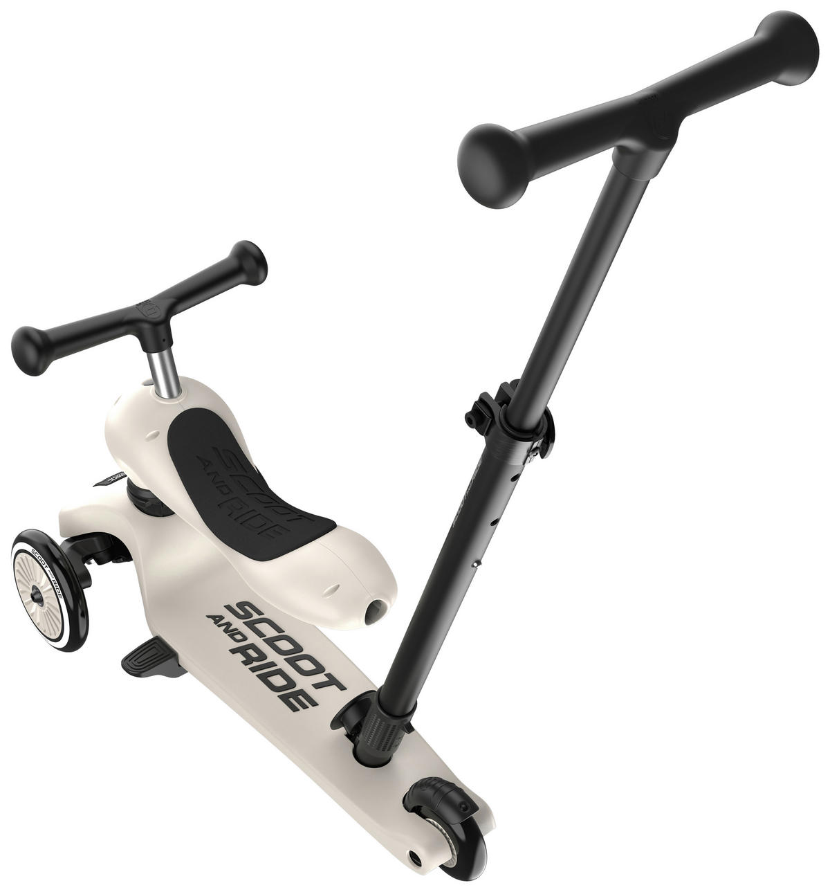 KINDERSCOOTER  - Hellgrau, Trend, Kunststoff (3,1kg) - Scoot and Ride