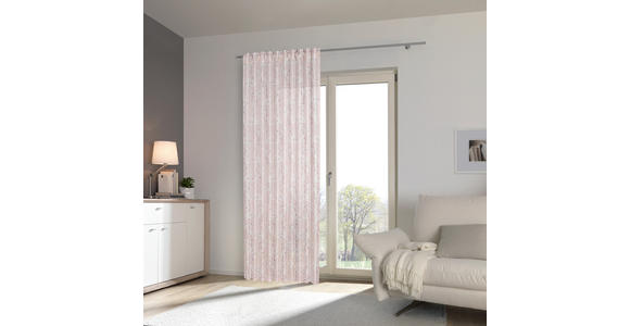 FERTIGVORHANG halbtransparent  - Rosa, Design, Textil (140/245cm) - Esposa