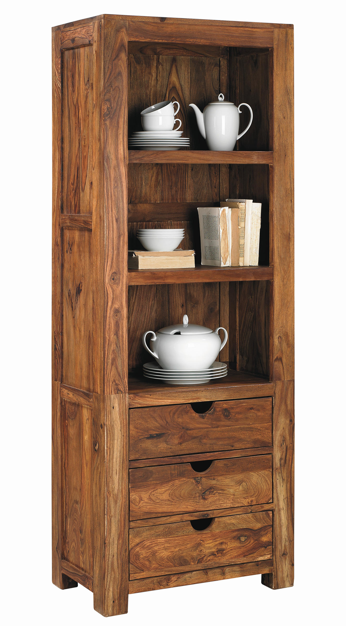 Landscape REGÁL, barvy sheesham, sheesham, 67/180/40 cm