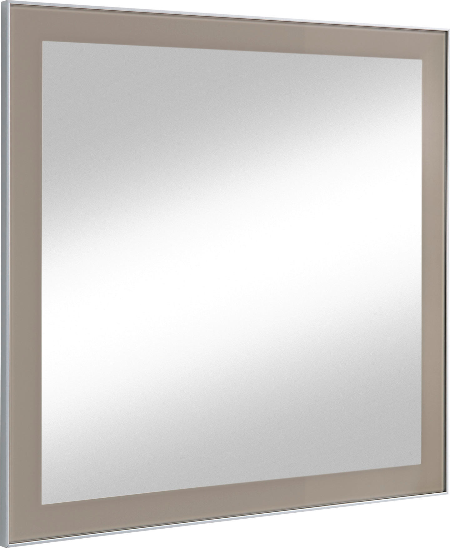 WANDSPIEGEL 80/77/2 cm - Taupe, Design, Glas (80/77/2cm)