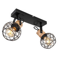 SPOTLIGHT Lacky 29/12/20 cm   - brun/svart, Lifestyle, metall/trä (29/12/20cm) - Globo